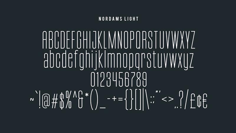 Nordams Font Family Download