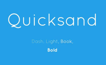 Quicksand Font Family Free Download