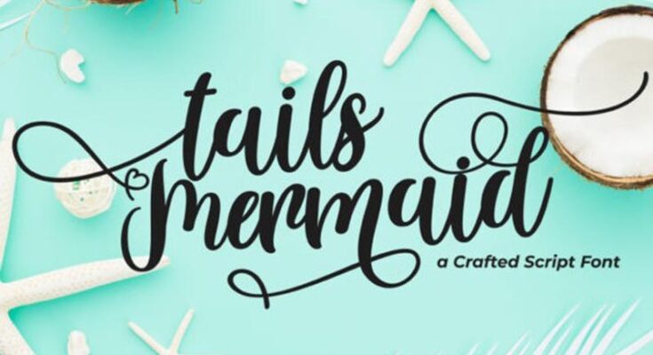 Tails Mermaid Font Family Free Download