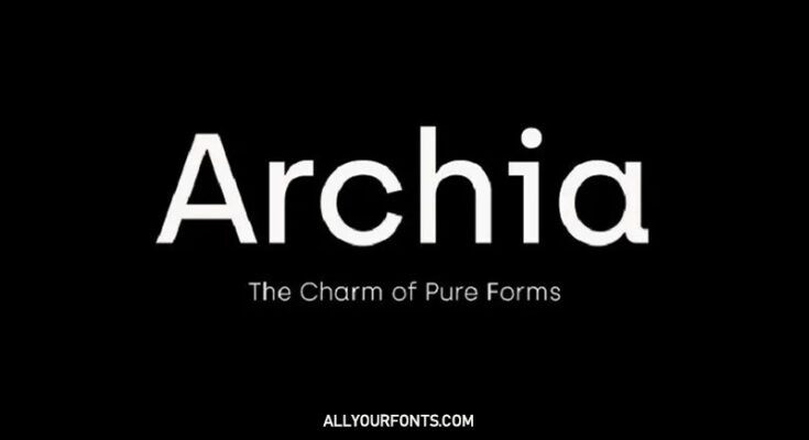 Archia Font Family Free Download