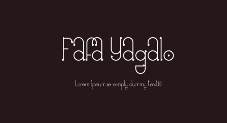 Fafa Yagalo Font Family Free Download