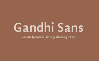 Gandhi Sans Font Family Free Download
