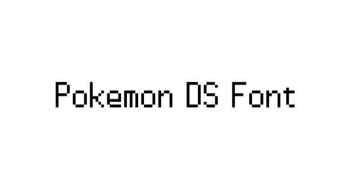 Pokemon DS Font Family Free Download