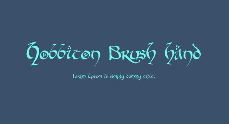 Hobbiton Brush Hand Font Family Free Download