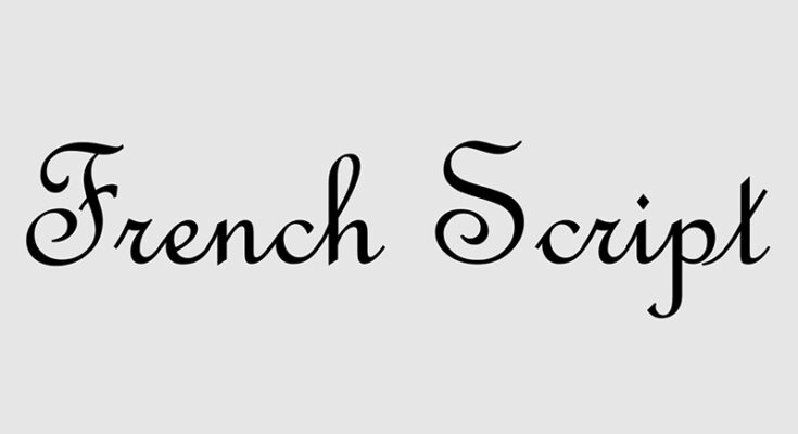 French Script Font Family Free Download